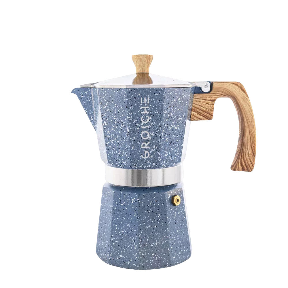Café Rosco - artisan torréfacteur en  Corse - café de spécialité - cafetière italienne - cafetière bleue - moka